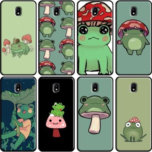 Mushroom frog Cartoon Cover For Samsung Galaxy J1 J3 J4 J5 J6 J7 2016 2017 A3 A5 A6 A8 A9 J2 Core J8 2018 Cover