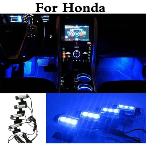 Auto Interior Atmosphere Glow Source Light Decorative Lamps LED For Honda FCX Clarity Fit Aria HR-V Insight Inspire Integra Jazz