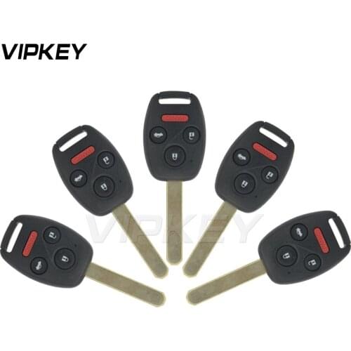 Remotekey 5pcs Remote head car key 3 button with panic 313.8Mhz ID46 chip N5F-A05TAA for Honda Civic 2012 2013 Accord 2014