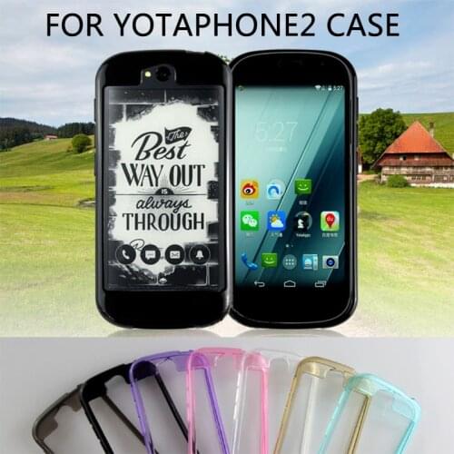 For Yota Phone 2 Mobile Phone Silicon Luxury soft Silicone Skin Cases TPU Slim Soft Anti Sliding Case for yotaphone2 Back Cover