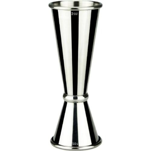 H7JB Double Cocktail Jigger Japanese Design Stainless Steel Cocktail Bar Jigger 1oz/2oz Measuring Cup for Home Party Club