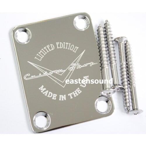 Chrome Guitar Neck plates custom shop