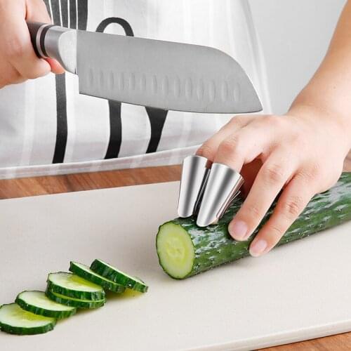 Kitchen gadgets stainless steel knife edge gauntlet finger protector nut sheller kitchen tools vegetable sheller