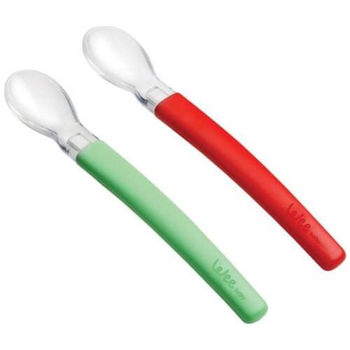Baby Feeding Spoon Silikon Ended 2'li-GREEN Baby FEEDING SPOON