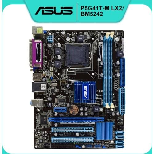 For Asus P5G41T-M LX2/BM5242 Desktop Motherboard G41 Socket 775 DDR3 Original Used Motherboard