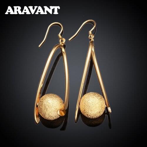 New Arrival 925 Silver Long Earrings Hanging Scrub Ball Drop Earring Silver Jewelry