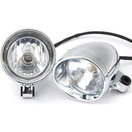 2pcs New 10W 12V Universal Motorcycle Headlights Motorbike Retro Bullet Fog Lights Auxiliary Light for Motorcycle Motorbike