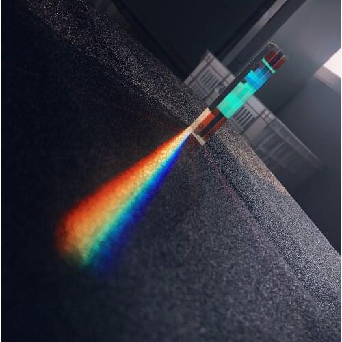 Optical Glass 87MM Diamond Prism Reflecting Prism for Teaching Light Spectrum Rainbow Prism Rainbow Children Students Present