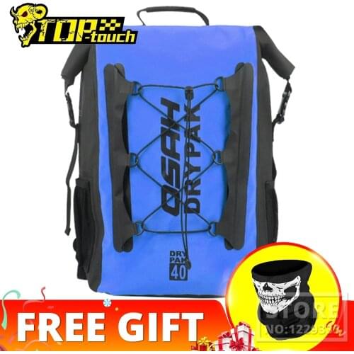 OSAH Waterproof 20L/23L/40L/45L Motorcycle Bag High Capacity Motorcycle Package Reflective Tail Bags Durable Motorcycle Seat Bag