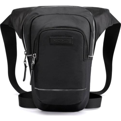 Casual Motorcycle Drop Leg Bag Hip Bum Fanny Pack Waterproof Side Bag For Men Outdoor Casual Waist Bag Motorcycle Bike Bag
