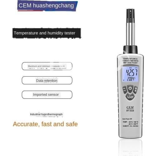 Industrial temperature and humidity meter reliable air dew point wet bulb test DT-321S