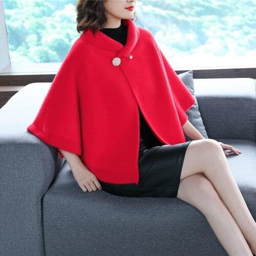 Thick Jackets Vogue Vintage Coats Women Vetement Femme Winter 2020 Outfit Imitated Mink Wool Coat Elegant WomenS Clothes AA5091