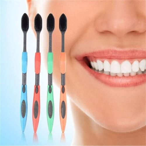 4 Pcs/set Ultra Soft Toothbrush Bamboo Charcoal Nano Brush Dental Care Set Soft Hair Toothbrush Eco Friendly Brush Oral Cleaning