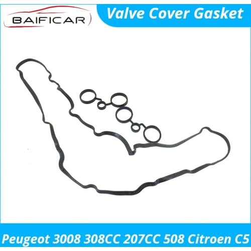Baificar Brand New High Quality Valve Cover Gasket Seal for Peugeot 3008 308CC 207CC 508 Citroen C5 1.6T EP6 163