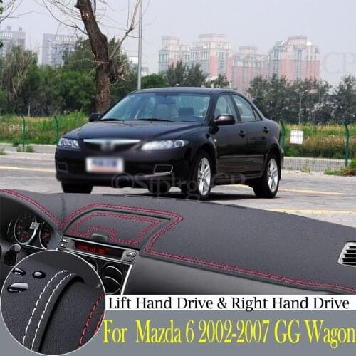 High-quality leather instrument panel protection pad and light-proof pad for Mazda 6 2002-2007 GG Wagon car styling accessories