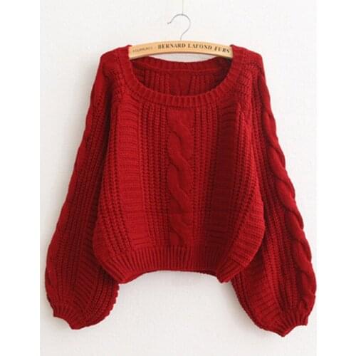 New Womens Sweater Casual Knitted Pullover Winter Top Autumn Winter Korean Sweater Fashion 2019 New Women Thick Sweater Jumper