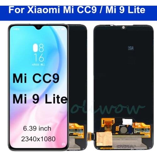 For Xiaomi Mi CC9 LCD Display Touch Screen Digitizer Assembly Mi9 lite Display For Xiaomi Mi 9 lite M1904F3BG LCD