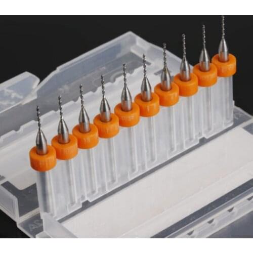 10pcs PCB Print Circuit 0.8mm Micro Drill Bits Board PCB Drill Bit for Carbide CNC Engraving Tools