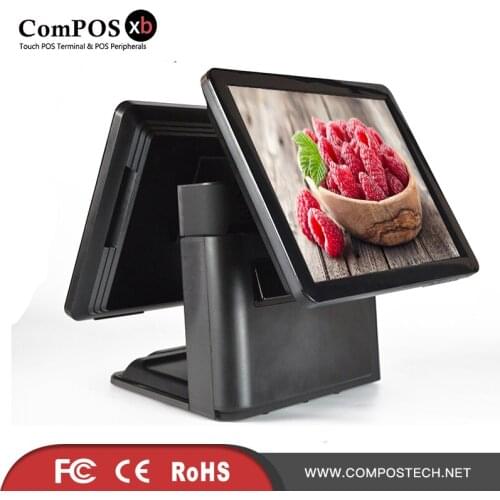 15"Double screen Pos System hot sale touch pos all in one pos terminal for retail store