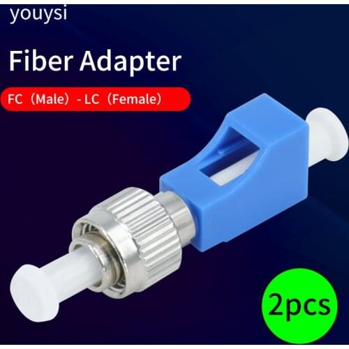 2pcs/5pcs/10pcs LC Female to FC Male Fiber Optic Adapter Connecter FC-LC Hybrid Adaptor 2.5mm to 1.25mm FC-LC