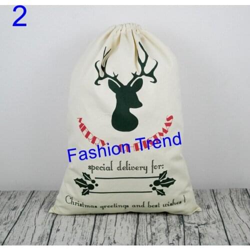 20pcs/lot Wholesale Christmas Decoration For Home Christmas Gift Bag Hot Selling Personalized Fashionable Santa Sack