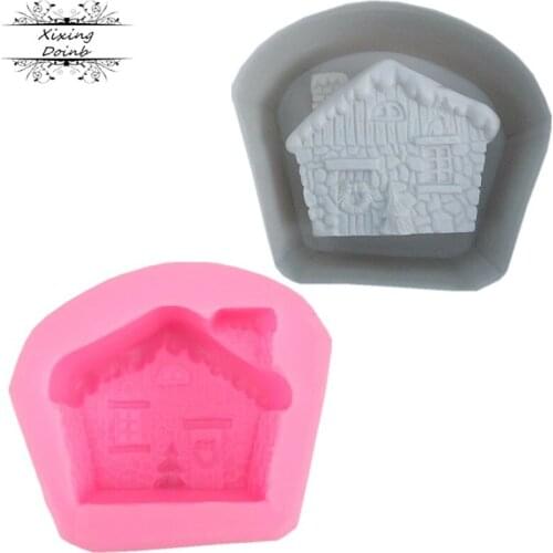 3D room shape cake decoration tool fudge chocolate dessert decoration mold DIY kitchen baking supplies