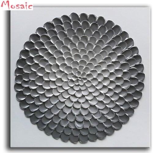 Abstract Art 5D Gray Roundness Flowers Paintings Diamond Embroidery DIY Diamond Painting Cross Stitch Needlework Diamond Mosaic