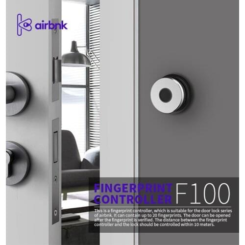 Airbnk F100 Smart Home Door Lock F100 Fingprint Device Door Access Control System For M500 M300 Smart Lock Fingerprint Device