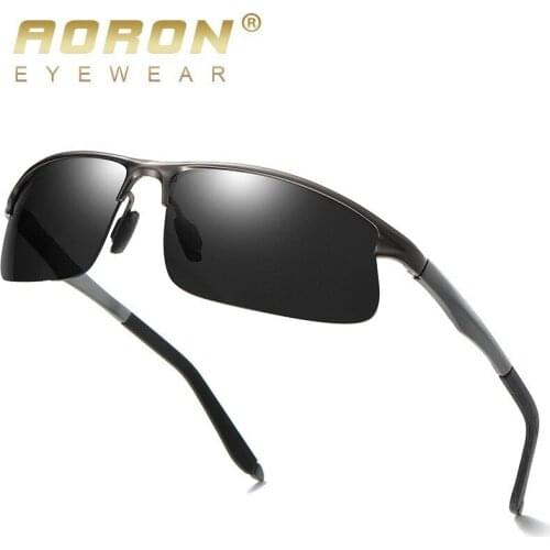 Aoron Driving Polarized Sun Glasses Sports Photochromic Sunglasses for Men Driver Anti-glare Goggles