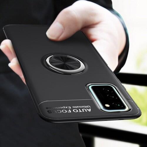 Honor V30 Case Magnetic Car Holder Case For Huawei V30 Pro Case 360 Rotating Finger Ring Phone Cover For Honor V30 Capa Shell