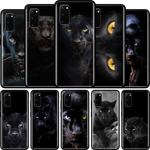 Animal Panther Phone Case for Samsung Galaxy S21 S20 FE Note 20 S30 Ultra S10 10 Lite S8 S9 Plus S10e TPU Cover Shell