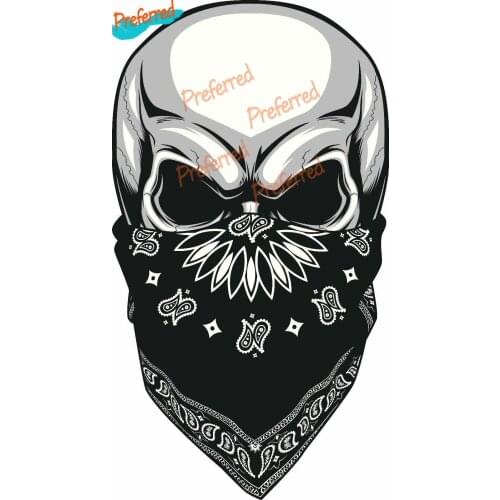 Skull Bandana Decal Motocross Racing Laptop Helmet Trunk Wall Vinyl Car Sticker Die Cutting