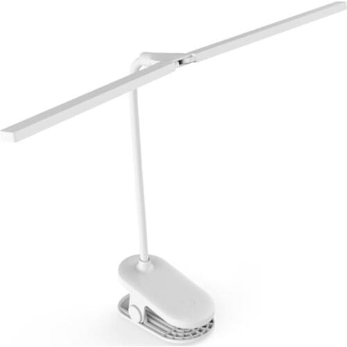 Double Lamp Clip Desk Lamp LED Student Mini Creative Charging USB Dormitory Study Bedroom Reading Night Lamp