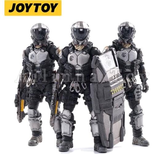 JOYTOY 1/18 3.75inches Action Figure (3PCS/SET) The 7th Black Hawk Team Anime Collection Model Toy For Gift Free Shipping