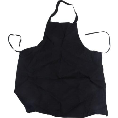 12 Pack Bib Apron - Unisex Black Apron Bulk with 2 Roomy Pockets Machine Washable for Kitchen Crafting BBQ Drawing Retail