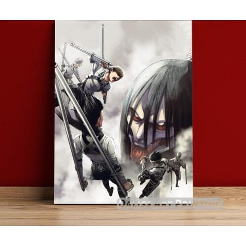 Canvas Anime Attack on Titan Pictures Home Decoration Paintings Poster HD Prints Wall Art Modular Living Room Framed