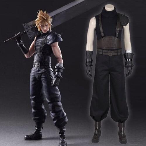 Game Final Fantasy VII Advent Children Cosplay Costumes Cloud Strife Cosplay Costume Halloween Party Anime Cosplay Costume
