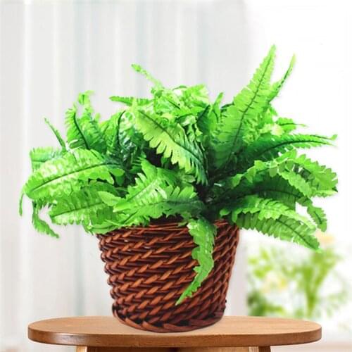 Artificial Persian Leaves Plant Decorative Green Persian Leaves Lifelike Plant Fake Plant Home Decoration New