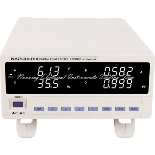 Fast arrival PM9805 NEW BRAND Bench TRMS ACVoltage Current Power Factor & Power Meter Analyzer Alarm Function RS232