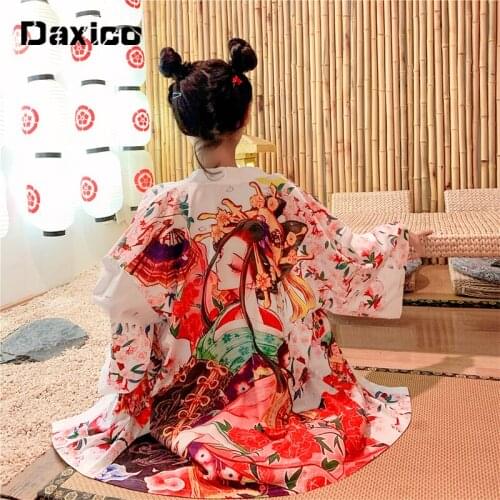 Japanese Kimono Cardigan Harajuku Streetwear Traditional Summer Beach Cosplay Yukata Female Loose Thin Beach Sunscreen Shirt