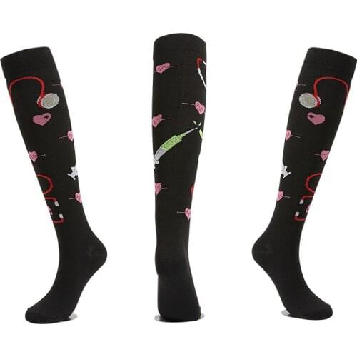 24Style Compression Stocking Women Men Best for Nurse Professional Pressure Stocking Varicose Veins Leg Relief Pain Sports Socks