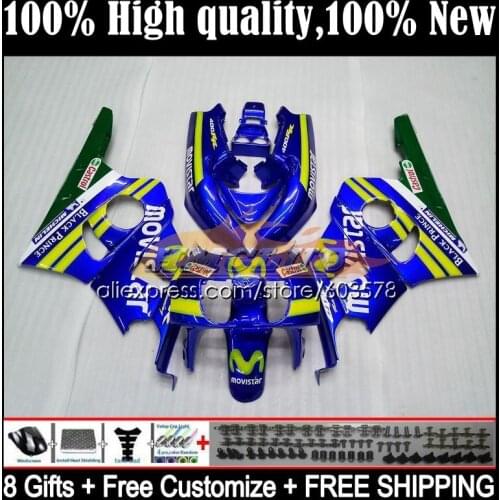 CBR400RR For HONDA NC23 CBR400 RR 1988 1989 1990 1991 1992 1993 32CL.2 CBR 400RR 400 RR 88 89 90 91 92 93 Fairing Movistar Blue