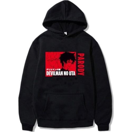 Fall and Winter Devilman Crybaby Janpanese Anime Cool Ins Style Hoodies Hot Teenager Man and Woman