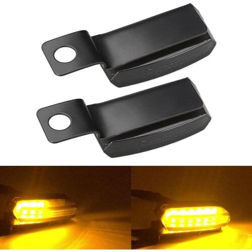 Motorcycle Signal Lamp Flowing Water Brake Clutch Lever Flashing Light For Honda Yamaha Kawasaki Dirt Taillight License Light