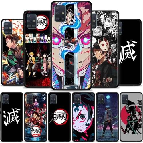 Anime Demon Slayer Silicone Phone Case For Samsung Galaxy A10 A20 A30 A40 A50 A60 A70 A80 A90 Soft Black Cover