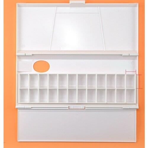 24Grid Folding Moisturizing Watercolor Palette for artist Watercolor Oil Painting Paint Palette Tray Box Art Supplies