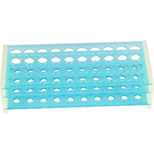18mm Test Tube Stand Bracket Rack Three Deck Plastic Test Tube Holder 50 Hole Positions Burette Stand Shelf Laboratory Supplies