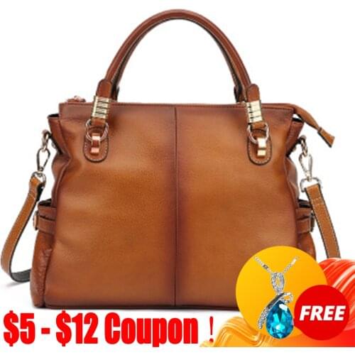 CGA New Handbags For Women 2021 Designer Luxury Genuine Leather Retro Bag Shoulder Cross Body Big Bags Cowhide Fashion Totes