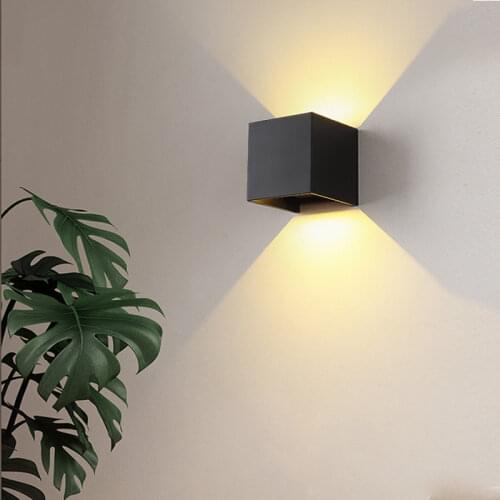 Led outdoor wall light waterproof 12W 5W Square Foreign Trade Aluminum Luminous Moisture-Proof Ip65 Waterproof