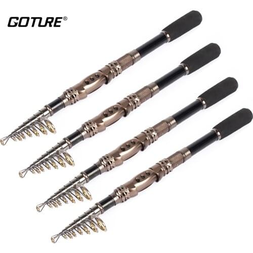 Goture Carbon Fiber Telescopic Fishing Rods Spinning Rod Sea Fishing Pole 1.8m 2.1m 2.4m 2.7m 3.0m 3.3m